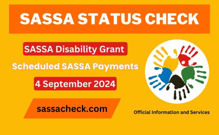 SASSA Disability Grant Payment Distribution Starts 4 September