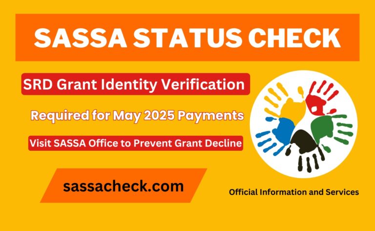 SRD Grant Identity Verification Required for May 2025 Payments