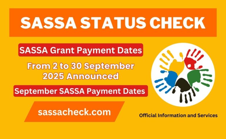 South African Social Security Agency (SASSA), SASSA Grant Payment Dates From 2 to 30 September 2025 Announced