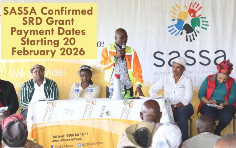 SASSA Confirmed SRD Grant Payment Dates Starting 20 February 2026